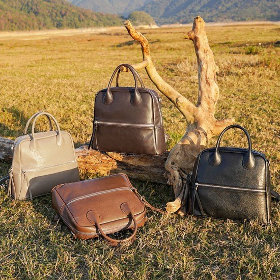 2025 New Genuine Leather Backpacks, Niche Design for Women, Top-Grain Denim Backpacks for Women Leather shoulder bag