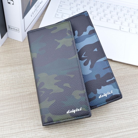 New women's wallet - long style wallet, zipper handbag with patchwork contrasting color large capacity wallet, leather wallet, mobile phone zero wallet