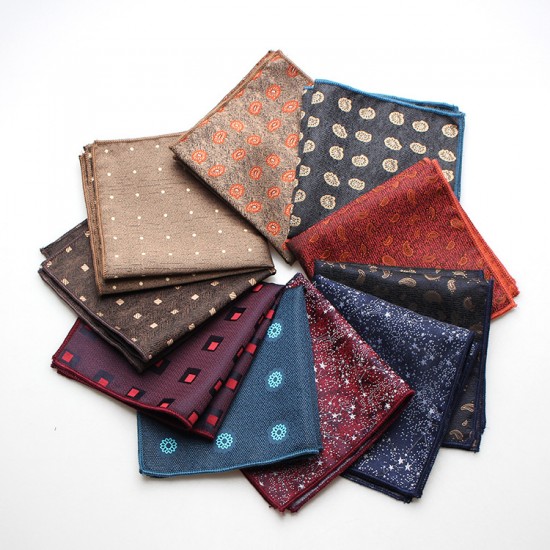 Men's formal business suit pocket square, patterned chest scarf, handkerchief, banquet small handkerchief, suit accessories, wholesaler