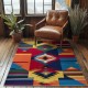 Amazon's hot-selling light luxury carpets, stain-resistant coffee table rugs, bedroom cooling decorative bedside rugs, in stock.