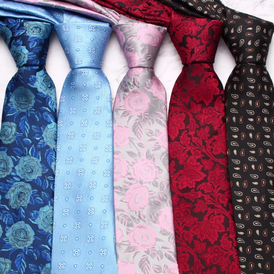Lei'er new business series 8cm polyester jacquard tie for business suits, bulk tie in stock