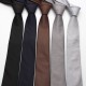New 6cm formal business men's ties, professional groom's solid color hand-tied ties for weddings, suit accessories