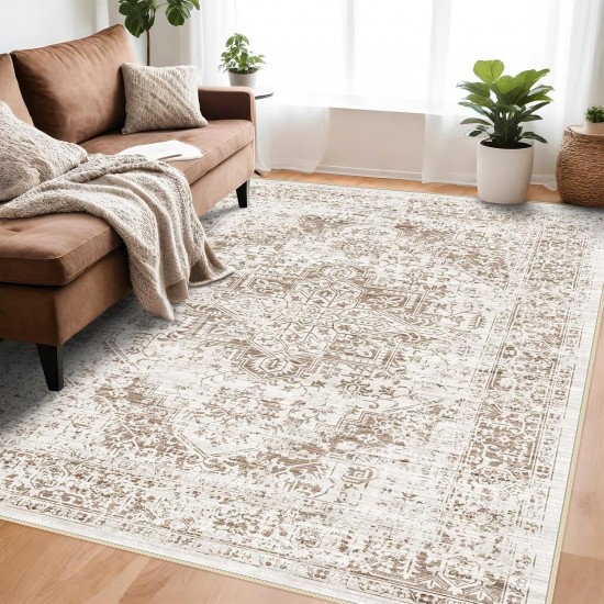 Cross-border TEMU Bohemian style carpet for home living room decoration, dirt-resistant, non-slip, and easy-care Coffee table rugs available for shipping.