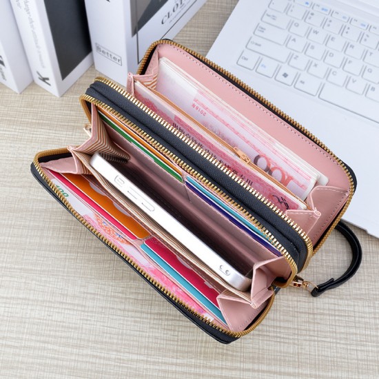 New style men's wallet - short style money holder for men, multi-card slot, fashionable casual money holder with cross pattern, soft leather wallet.