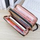 New style men's wallet - short style money holder for men, multi-card slot, fashionable casual money holder with cross pattern, soft leather wallet.