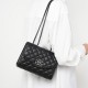 2025 new top-grain cowhide bags, women's chain bags, luxury light luxury spring and summer genuine leather