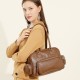 Saddle bag, 2025 new popular genuine leather women's crossbody bag, light luxury, niche shoulder bag