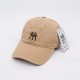 Spring and summer baseball caps with small embroidered logos, soft-topped peaked caps, trendy brand sun hats for couples with solid colors