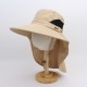 Men's spring and summer sun hat, outdoor sun protection, neck protection, fishing hat, wide-brimmed breathable windproof hat.