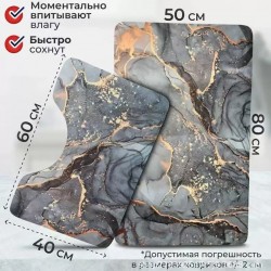 Cross-border TEMU cross-border marble diatom mud floor mats, non-slip and easy-care bathroom floor mats, wear-resistant entrance mats