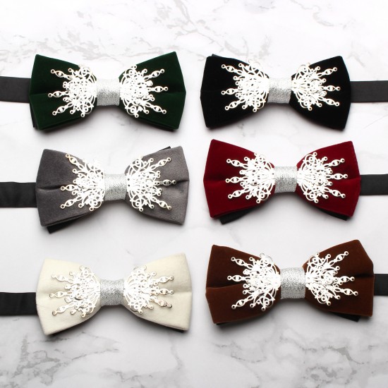 Men's Korean-style printed bow ties, groomsmen and wedding bow ties, and casual velvet bow ties are available.