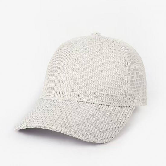 Spring/Summer Baseball Cap, Versatile Casual Plain Solid Color All-Mesh Baseball Cap, Outdoor Hiking and Fishing Baseball Cap Sun Hat
