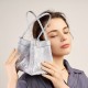 Yanshui bucket bag, new Chinese-style brocade bag, niche satin cowhide small square bag, shoulder and crossbody wing bag