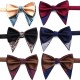 Leier men's large bow tie, tuxedo, polyester men's vintage double-layered ox-horn bow tie, groom's wedding photoshoot suit.