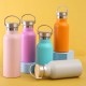 Amazon cross-border stainless steel sports water bottles, American-style large-mouthed hiking kettles, custom double-walled vacuum mugs ogo