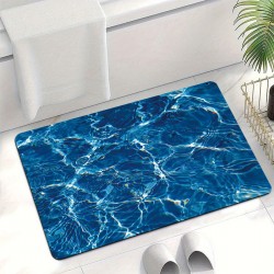 Creative visual corrugated diatom mud floor mat, absorbent, quick-drying floor mat for the bathroom, easy-care floor mat for the entryway.