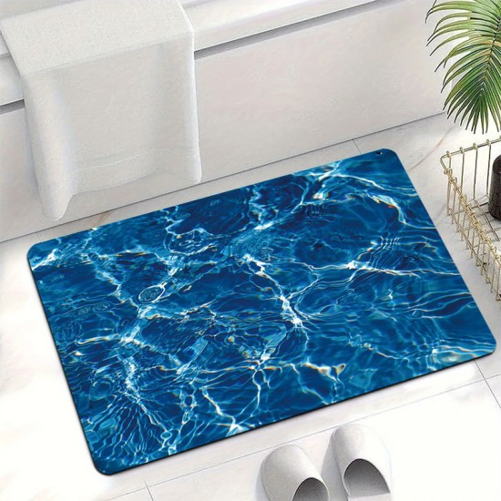 Creative visual corrugated diatom mud floor mat, absorbent, quick-drying floor mat for the bathroom, easy-care floor mat for the entryway. Creative visual corrugated diatom mud floor mat, absorbent, quick-drying floor mat for the bathroom, easy-care floor mat for the entryway.