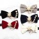Groom's wedding formal bow ties with diamond embellishments, Korean-style British red wedding bow ties wholesale