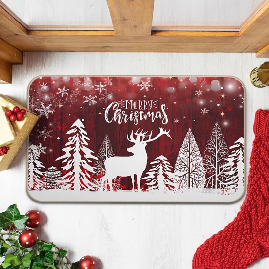 Diatom mud Amazon Christmas print floor mats, easy-care, stain-resistant, and wear-resistant doormats, available for shipping.