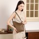 Autumn new genuine leather lazy dumpling bags, niche asymmetrical design, minimalist knotted horn bags, single-shoulder crossbody women's bags Autumn new genuine leather lazy dumpling bags, niche asymmetrical design, minimalist knotted horn bags, single-shoulder crossbody women's bags