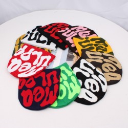 Overseas knitted hat, jacquard cartoon Spider-Man beanie, warm pullover beanie, European and American autumn/winter style.