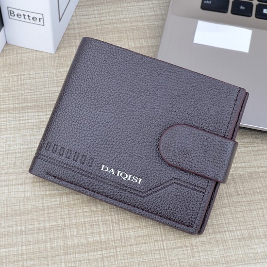 New style men's purse - long length, soft leather bag with multi-card slot, thin soft leather bag with horizontal print, multi-card slot business suit bag
