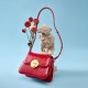 Retro solid color women's bowling handbag, spring/summer new cross-border versatile commuter underarm shoulder bag
