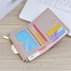 New women's wallet - short style wallet, women's student, fresh and sweet three-fold soft leather wallet, mini small wallet