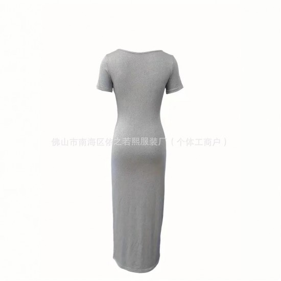 Cross-border European and American women's wear sexy lace spliced one-piece dress, slimming and figure-hugging