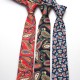 New 6.5cm men's Korean-style cotton fabric with exquisite cashew pattern, stylish and casual retro suit tie.