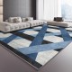 TEMU cross-border minimalist geometric living room carpet, wall-to-wall, non-slip, skin-friendly, absorbent bedside rug for bedroom sofas.