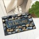Temu labelled retro entrance doormats, absorbent, non-slip, easy-care entryway mats, cross-border supply