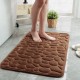 Cross-border coral fleece embossed stone bathroom mat, pebble absorbent, non-slip doormat, stock and dropshipping