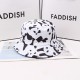 Cross-border cute vendor bear print bucket hat, spring and summer outdoor sun hat, reversible sun hat for women Cross-border cute vendor bear print bucket hat, spring and summer outdoor sun hat, reversible sun hat for women