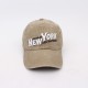 Newyourk embroidered baseball cap, distressed soft-top baseball cap, sun hat for women couples