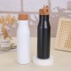 Large-capacity 500ml solid color 304 stainless steel vacuum insulated tumbler, sports mug with handle