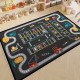 Cartoon children's parking lot patterned play rug, living room decorative rug, bedroom bedside blanket, in stock for dropshipping