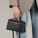 Yan top-grain cowhide LP19 lunch box bag, genuine leather women's bag, 2025 new Gigi-style handbag