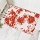 Factory direct cross-border Halloween bloody footprint crystal velvet floor mat, stain-resistant, wear-resistant doormat for bathroom. Slip mats