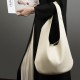 New Korean Internet-Famous Women's Bag, Large-Capacity First-Grain Leather Tote Bag, Luxury Underarm Single-Shoulder Genuine Leather Bag