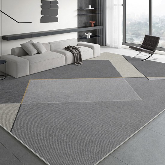 Cross-border minimalist, light luxury decorative wall-to-wall carpet, non-slip, easy-care sofa cushion, and bedroom bedside rug