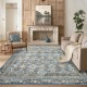 Cross-border retro abstract carpet, wear-resistant and stain-resistant carpet for the living room, bedroom balcony bedside blanket.