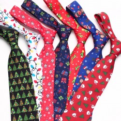 Leier new Christmas ties in stock for men and women, polyester ties in various colors.