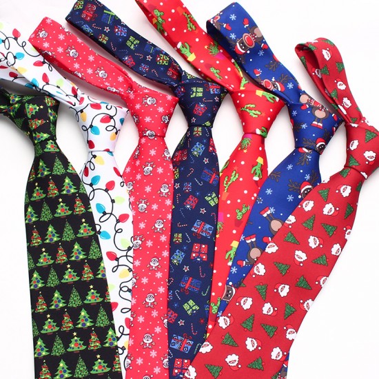 Leier new Christmas ties in stock for men and women, polyester ties in various colors.