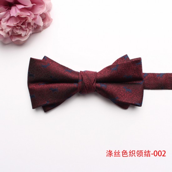 Lei'er men's red wedding bow ties, casual bow ties, groom's and groomsmen's bow ties, business-style, manufacturer wholesale Lei'er men's red wedding bow ties, casual bow ties, groom's and groomsmen's bow ties, business-style, manufacturer wholesale