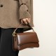 2025 new versatile shoulder and crossbody bag, high-quality cowhide niche baguette bag, high-quality underarm bag for women