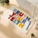 Cartoon wash time bathroom faux cashmere absorbent doormat, thick entryway doormat in stock.