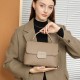 Vegetable-tanned top-grain cowhide, antique-style, fashionable commuter, light luxury handbag, simple, high-end, versatile shoulder bag