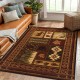 Cross-border American living room rugs, Amazon's hot-selling foldable living room rugs, American ethnic-style floor mats.