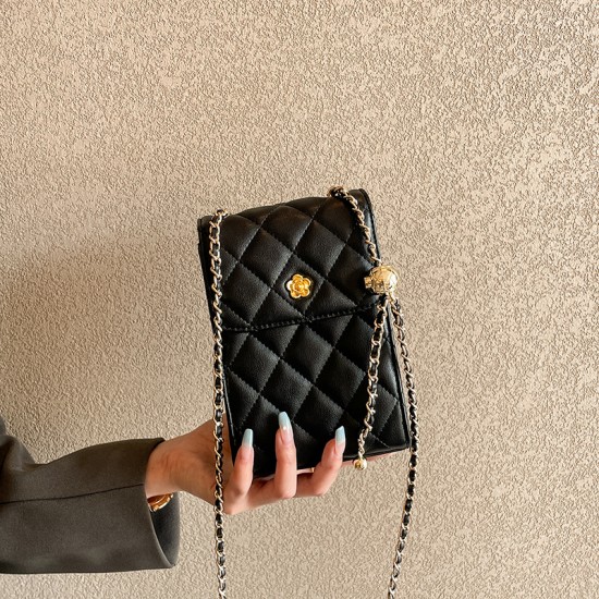 Versatile cowhide mobile phone bag, 2025 new trendy chain bag, 2023 niche design Mini summer crossbody bag for women